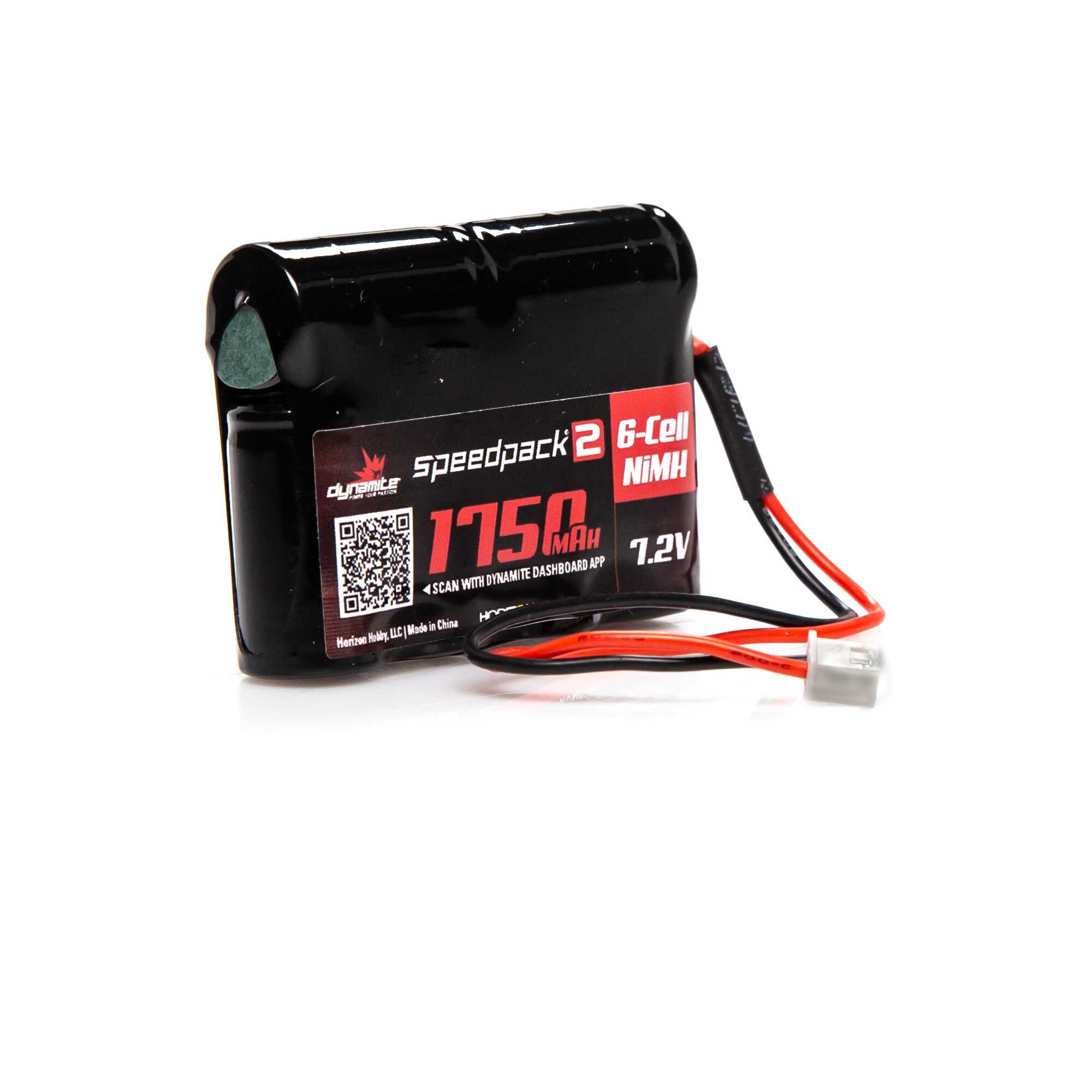 Dynamite 7.2V 1750mAh 6-Cell Speedpack2 Mini-T NiMH Battery: XH-1S