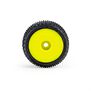 Pro-Line Racing 1/28 Prism Front/Rear Carpet Tires Mounted 7mm, Yellow (4): Losi Micro-T