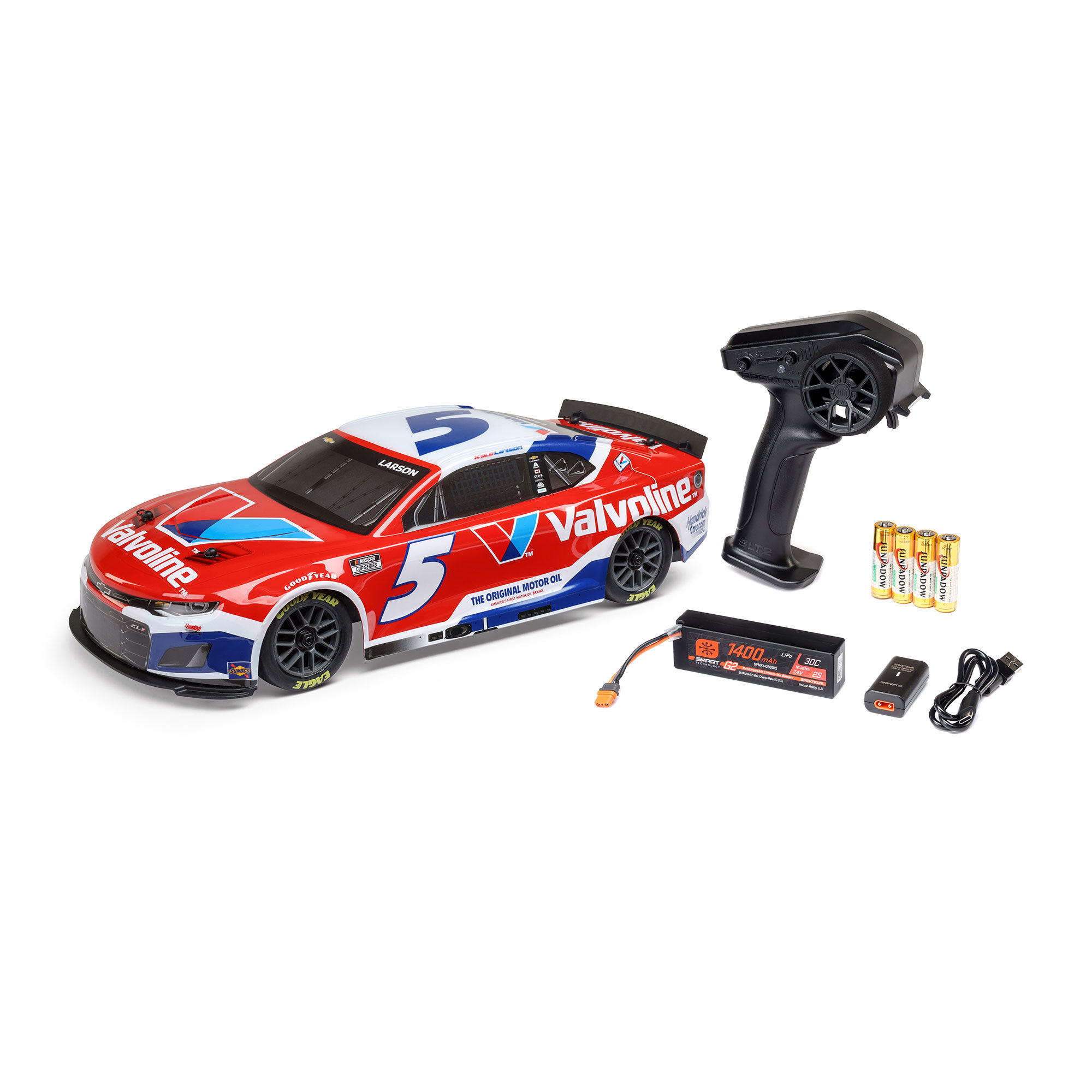 Losi 1/12 NASCAR RC Race Car Kyle Larson No. 5 Valvoline 2025