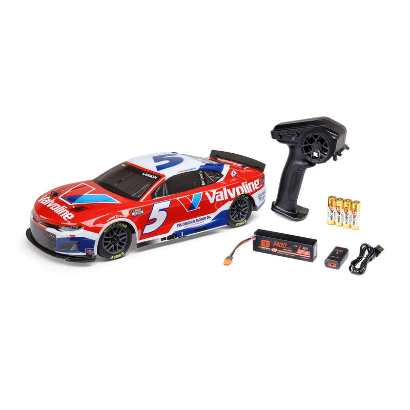 1/12 NASCAR RC Race Car Kyle Larson Valvoline 2025 Chevrolet Camaro  ZL1 2S AWD RTR Brushed On-Road (Battery Charger Included)