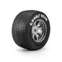 Pro-Line Racing 1/12 Goodyear Blue Streak VTA Rear Tires Mounted 8mm Gray Wheels (2): Losi NASCAR&reg; Race Car