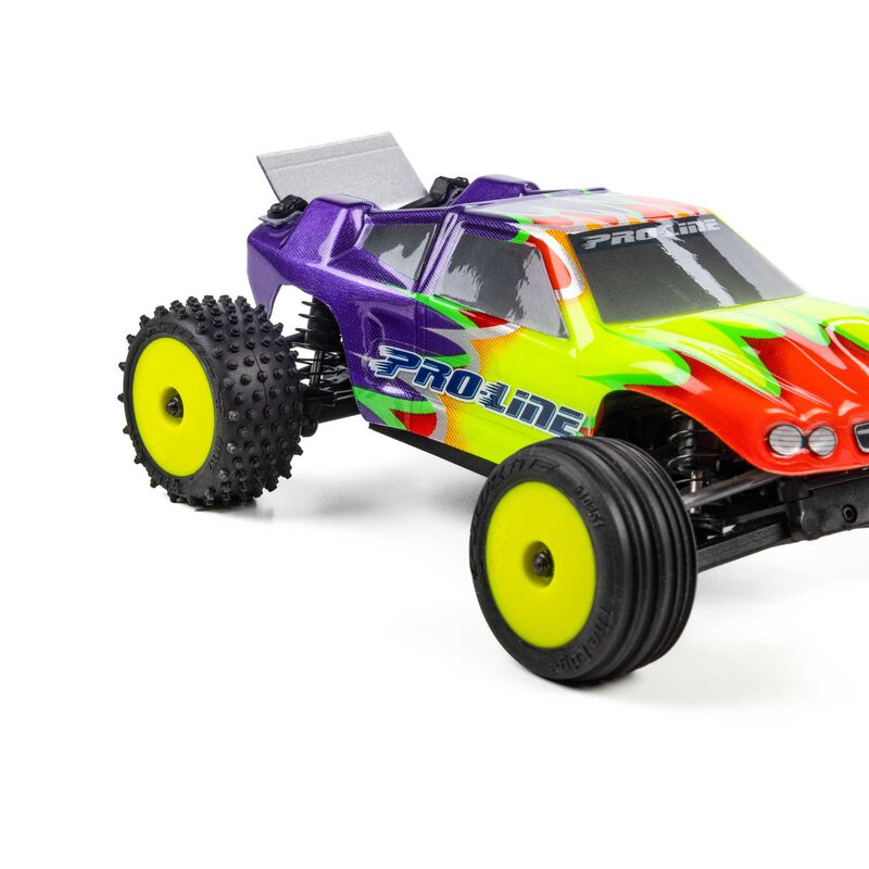Pro-Line Racing Edge Front / Step Pin Rear Tires Mounted 7mm Yellow (4): Losi Micro-T