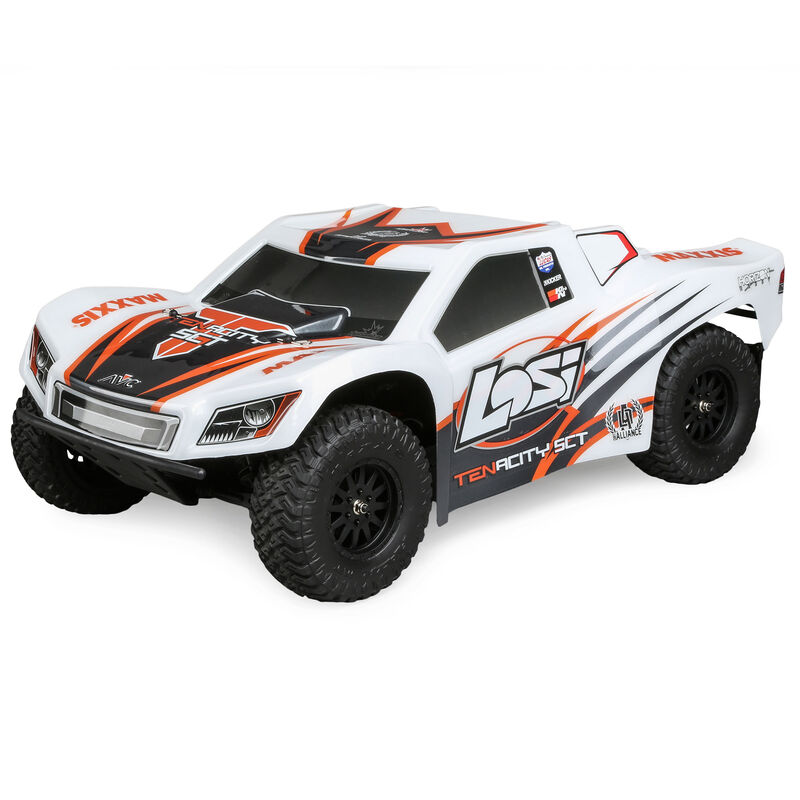 1/10 TENACITY 4WD SCT Brushless RTR with AVC, White/Orange