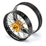 1/4 Pro-Spec Aluminum V2 Bead Front Wheel Black/Gold (1): Promoto-MX