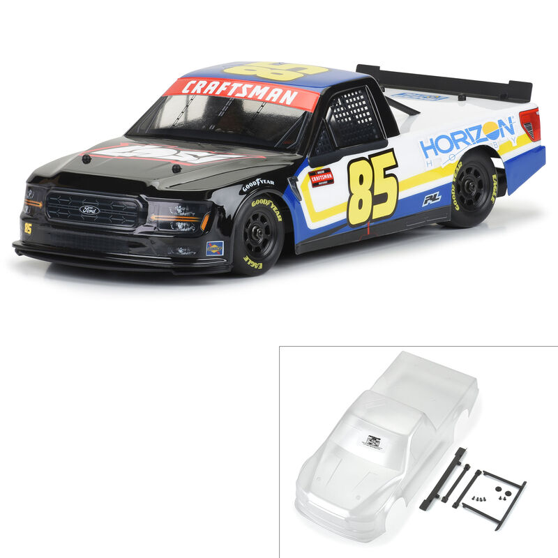 1/12 Pre-Cut 2024 Ford F-150 Truck Clear Body: Losi NASCAR