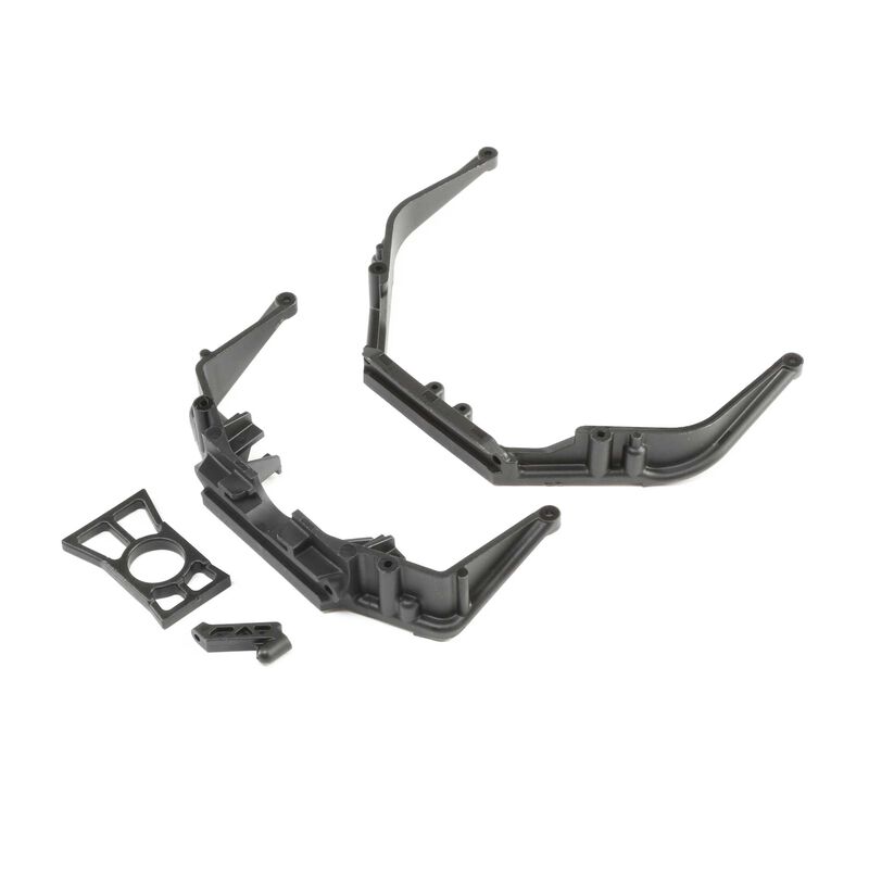 Front/Rear Chassis Brace Set and Diff Retainer Ring: LST 3XL-E