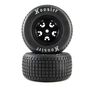 Losi Hoosier Tires, Soft, Mounted, Black, FR/RR (2): 22S DLM