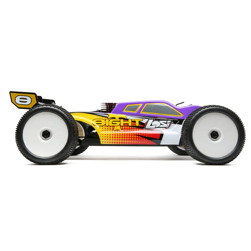 1/8 8IGHT-T 4X4 Nitro Truggy RTR, Purple/Yellow | Losi