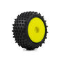 Pro-Line Racing Edge Front / Step Pin Rear Tires Mounted 7mm Yellow (4): Losi Micro-T