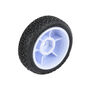 1/24 Electron 2.0 Buggy F/R Tires Mounted 7mm White (4): Micro-B
