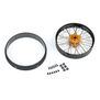 1/4 Pro-Spec Aluminum F/R Wheel Black/Gold Dunlop MX33/MX14 Bundle