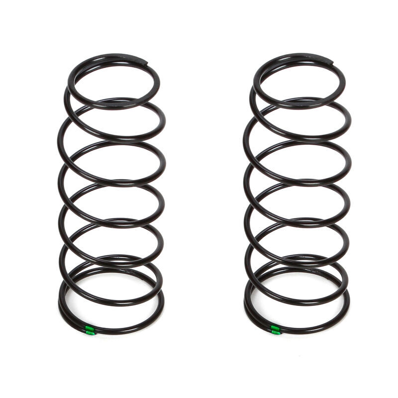 16mm Front Shock Spring, 4.8 Rate, Green (2): 8B 3.0