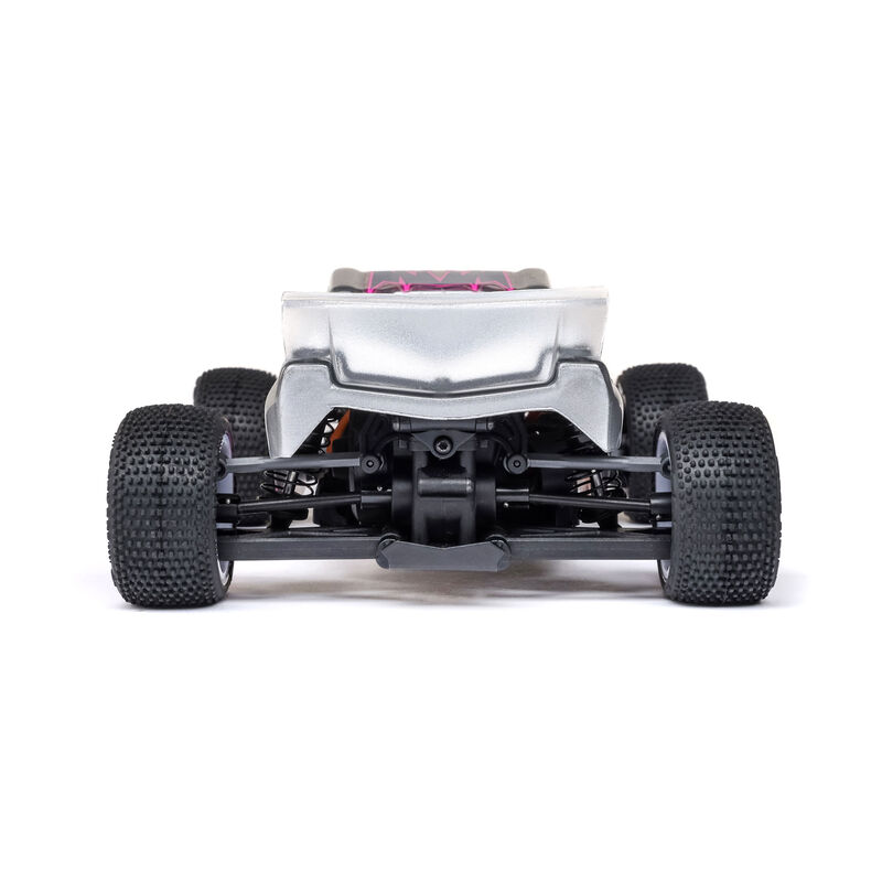 LOSI 1:28 Micro-T 2S 2WD RTR Heckantrieb Ferngesteuerter Staidum Truck mit Bürstenmotor, inkl. Akku und Ladegerät, weiß
