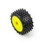 Pro-Line Racing Edge Front / Step Pin Rear Tires Mounted 7mm Yellow (4): Losi Micro-T
