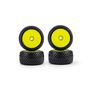 Pro-Line Racing 1/28 Prism Front/Rear Carpet Tires Mounted 7mm, Yellow (4): Losi Micro-T