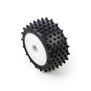 Pro-Line Racing Edge Front / Step Pin Rear Tires Mounted 7mm White (4): Losi Micro-T