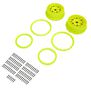 Wheel and Beadlock Set, Yellow (2): 5IVE-T 3.0