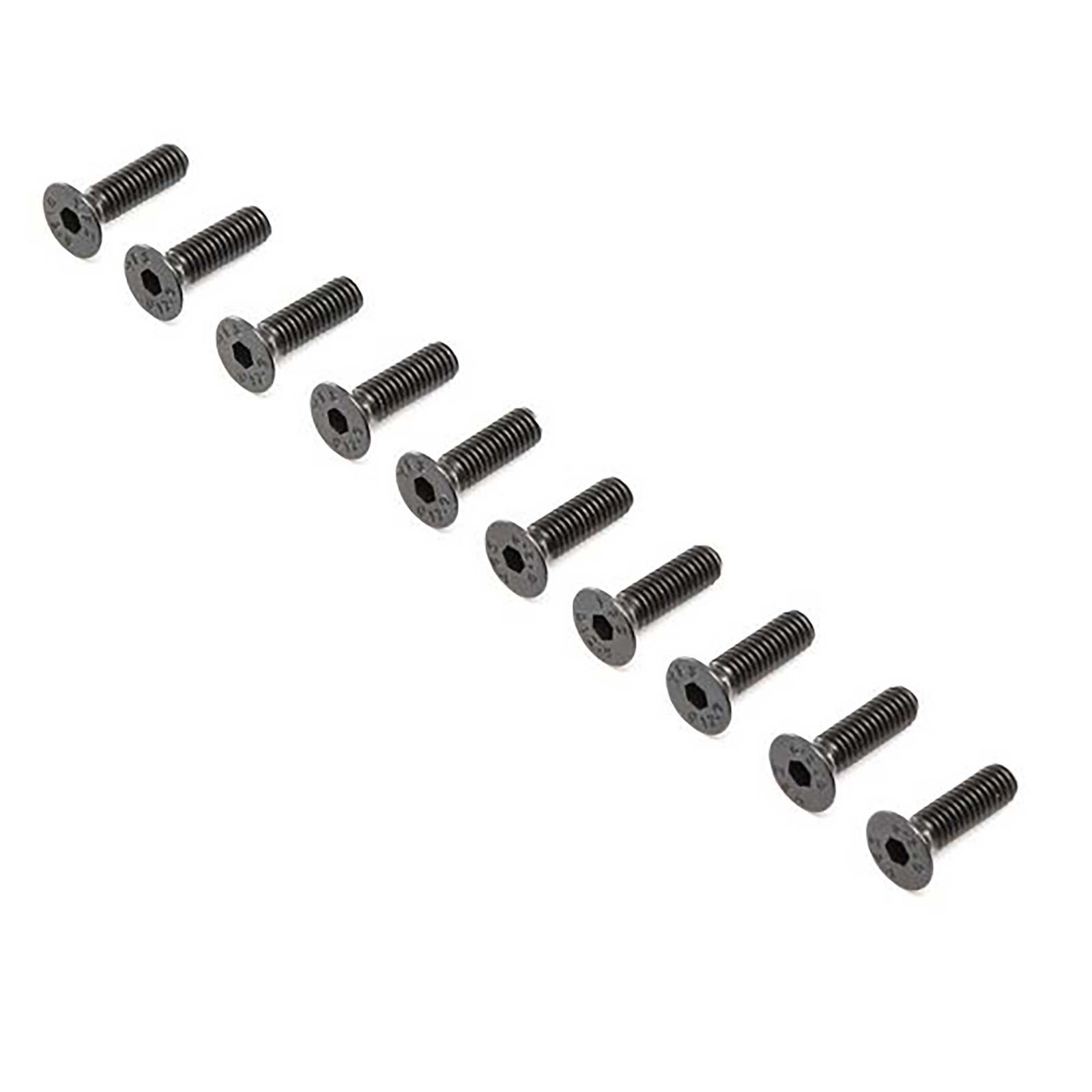 Flat Head Screws, M4 x 12mm STL (10)