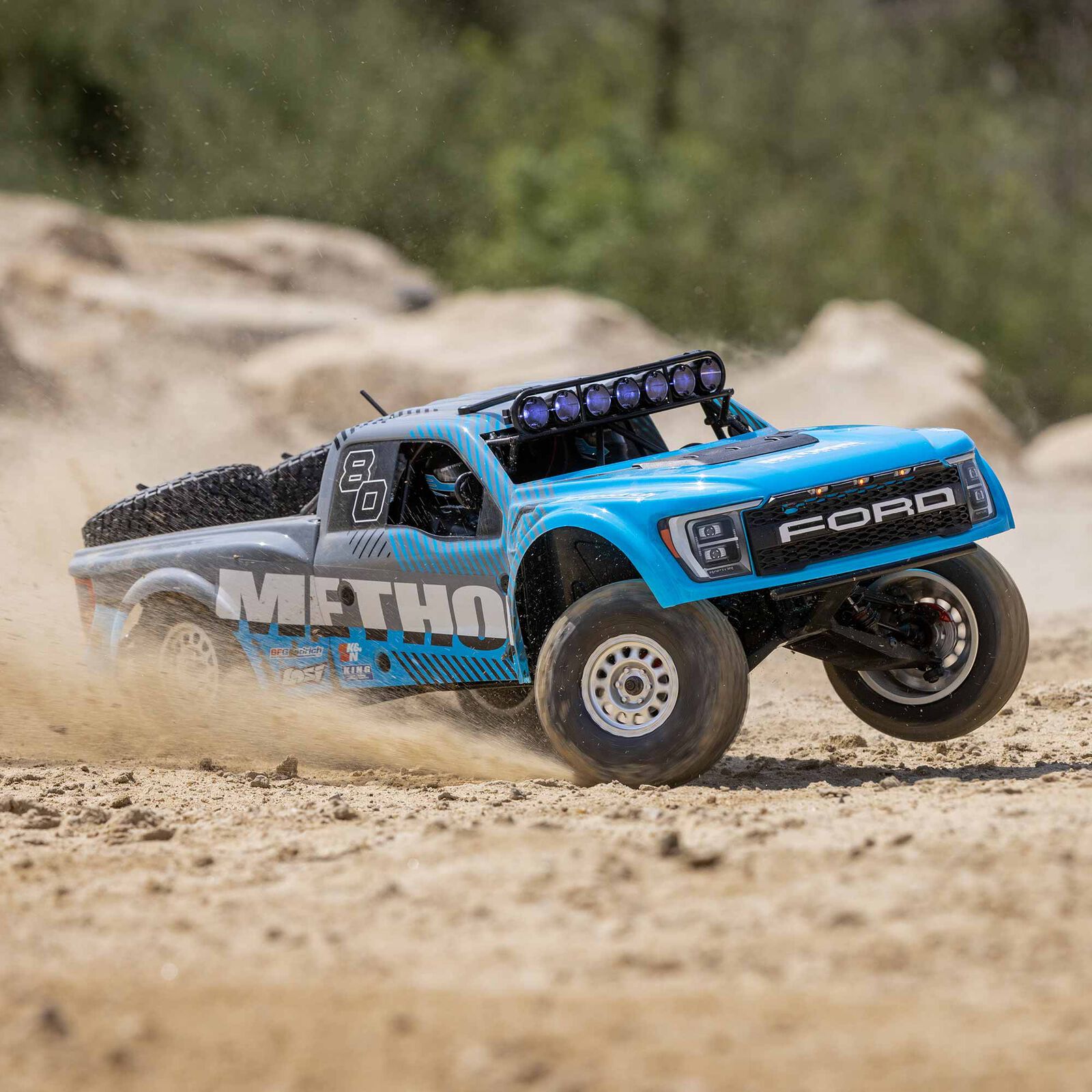 Method 312 Raptor Losi 1/10 Baja Rey 2.0 Ford Raptor Method 3S 4X4 RTR Brushless, Blue | Losi