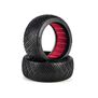 AKA PRODUCTS, INC. 1/8 Reverb Soft Long Wear Front/Rear Off-Road Buggy Tires Racer Bundle, White