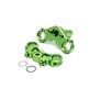 Aluminum Triple Clamp Set, Green: PM-MX/SM