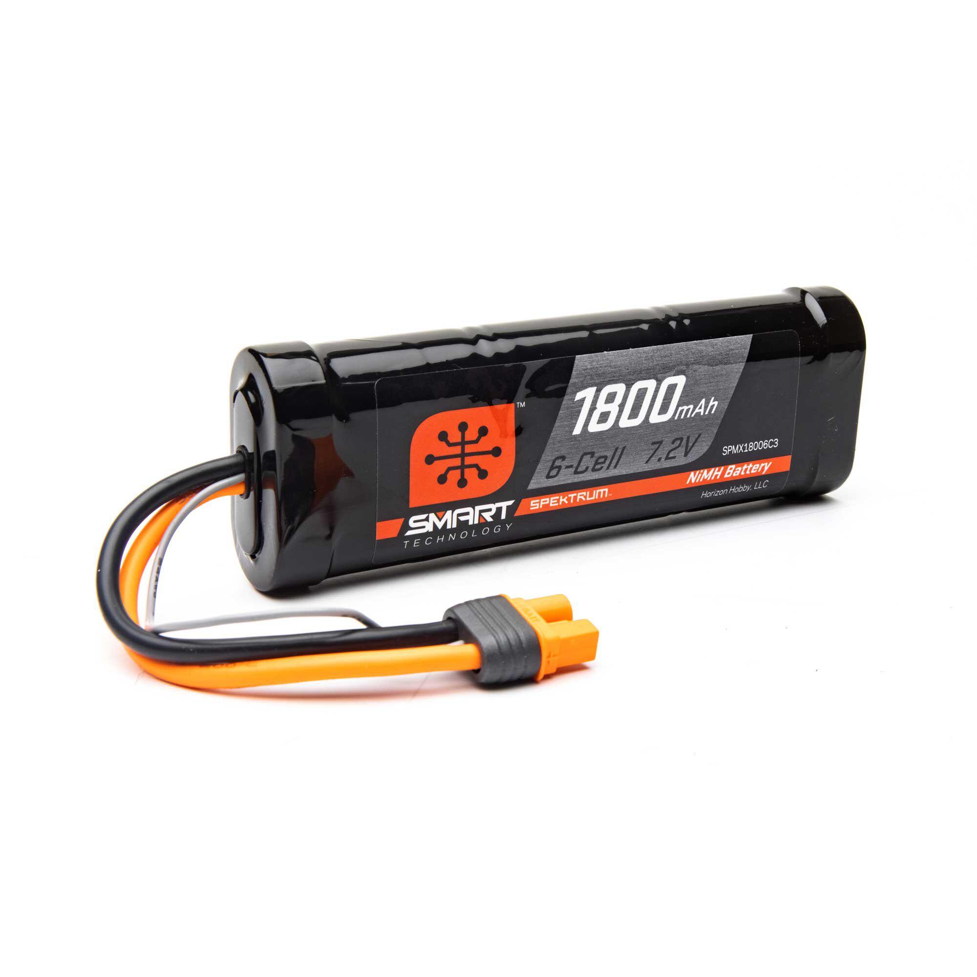 1800mAh 6-Cell 7.2V Smart NiMH Battery IC3 | Losi