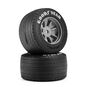 Pro-Line Racing 1/12 Goodyear Blue Streak VTA Rear Tires Mounted 8mm Gray Wheels (2): Losi NASCAR&reg; Race Car