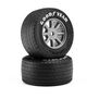 Pro-Line Racing 1/12 Goodyear Blue Streak VTA Front Tires Mounted 8mm Gray Wheels (2): Losi NASCAR&reg; Race Car
