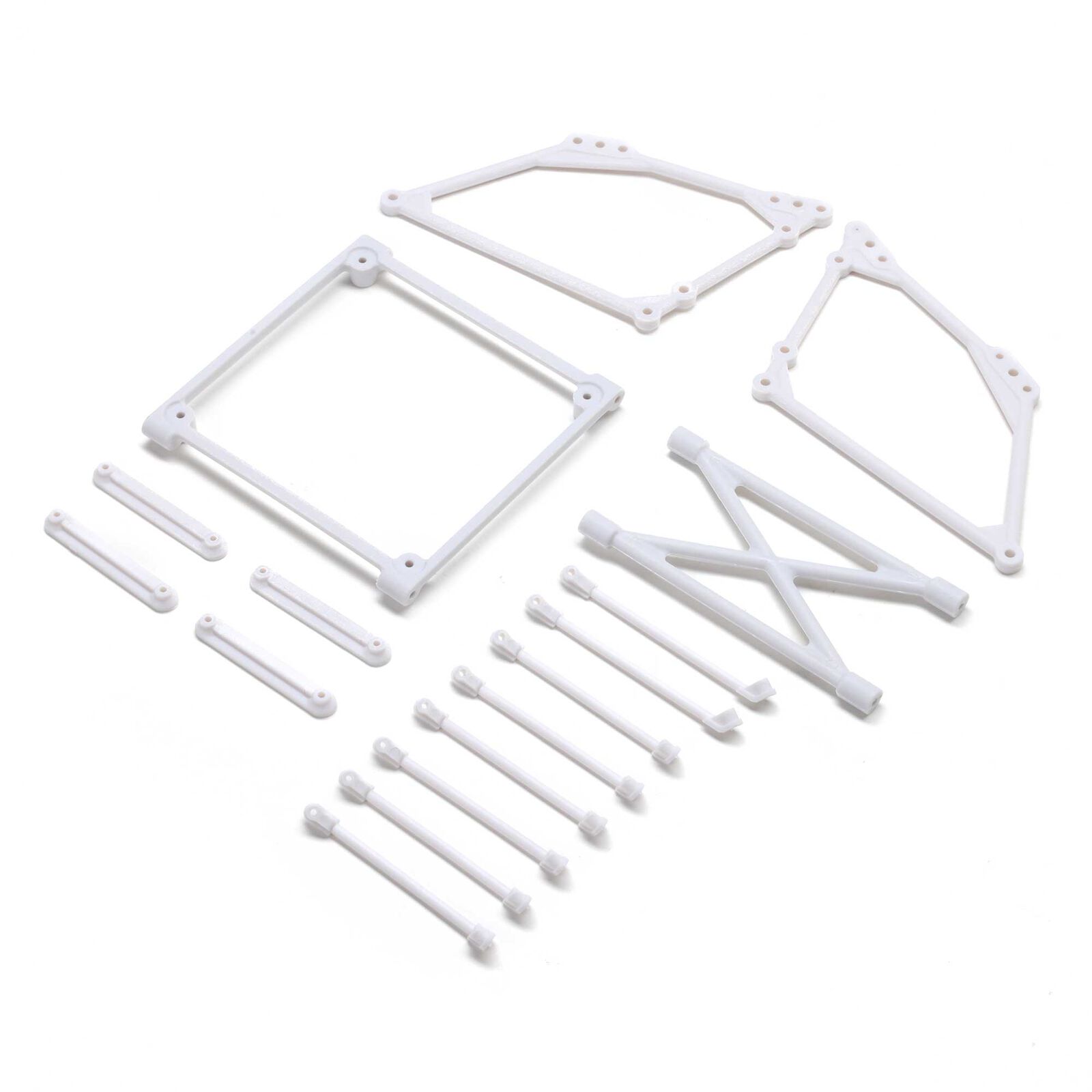 Top Wing Mount Set, White: 22S Sprint