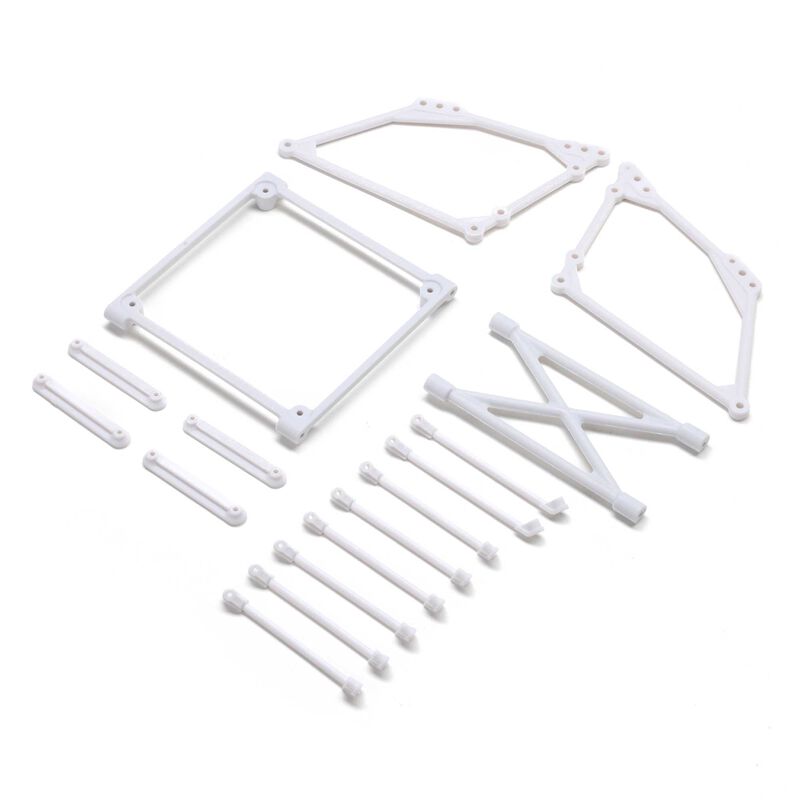 Top Wing Mount Set, White: 22S Sprint