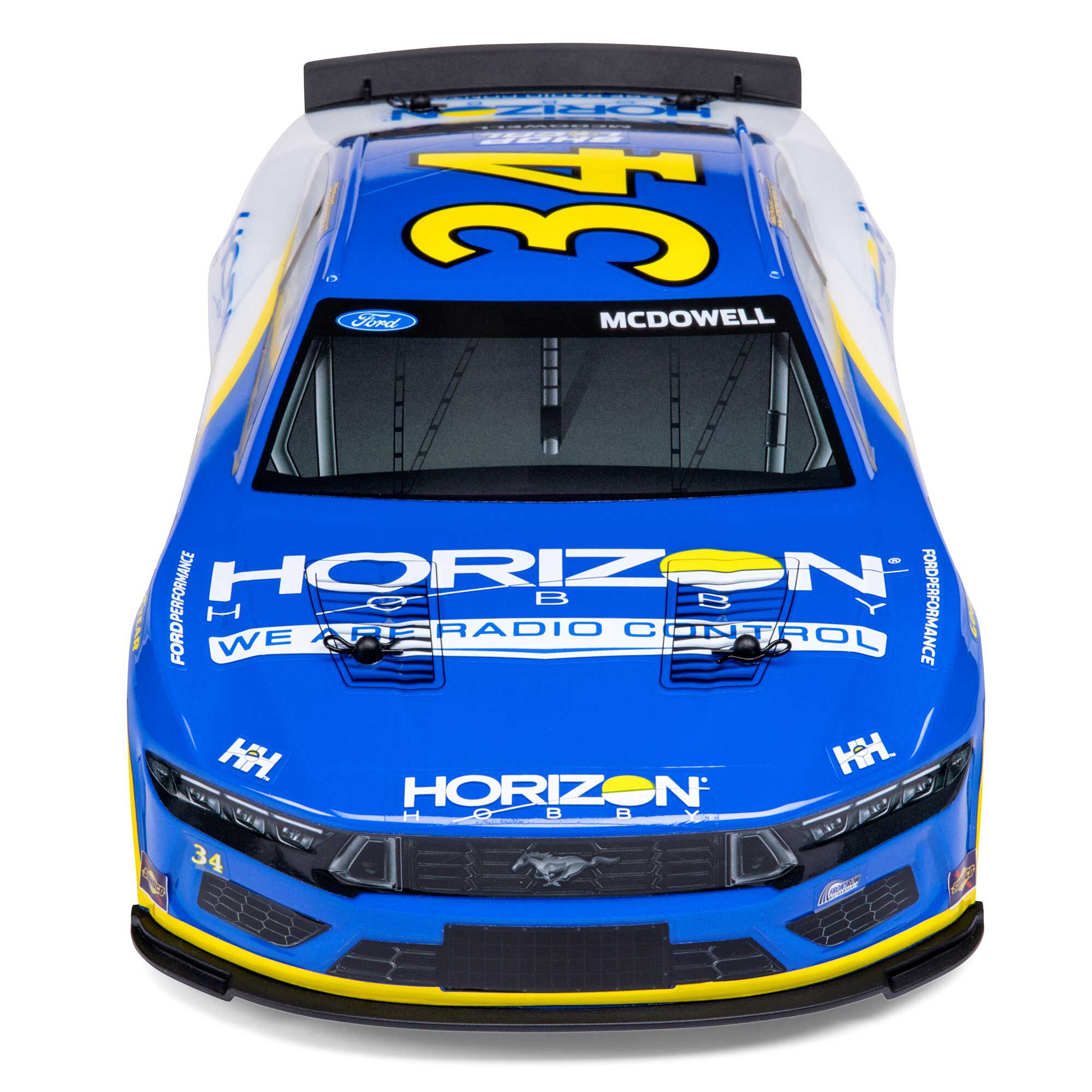 Losi 1/12 NASCAR RC Race Car Michael McDowell No. 34 2024 Horizon