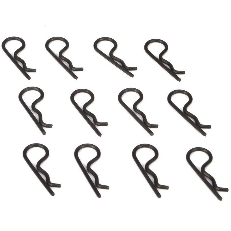 Body Clips, Black (12)