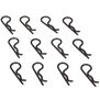 Body Clips, Black (12)
