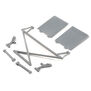 Rear Tower Support, X-Bar, Mud Guards, Gray: Rock Rey