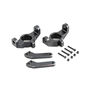 Front Spindle Set, Black, Aluminum: MTXL