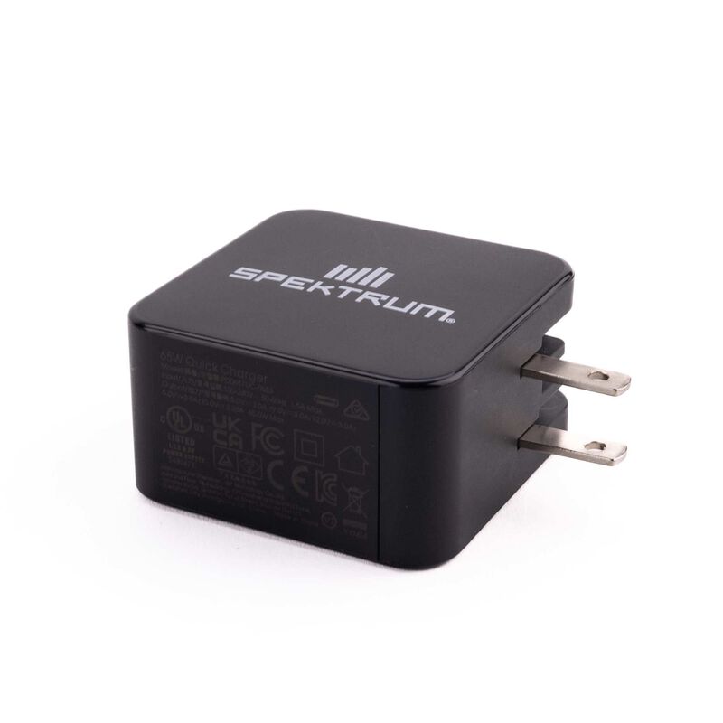 spektrum 2s usb c lipo battery charger Smart Powerstage Surface Bundle: 810mAh 2S 50C LiPo Battery (IC2) / S100  Charger / 65W Power Supply / Adapter