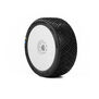 AKA PRODUCTS, INC. 1/8 Reverb Soft Long Wear Front/Rear Off-Road Buggy Tires Racer Bundle, White