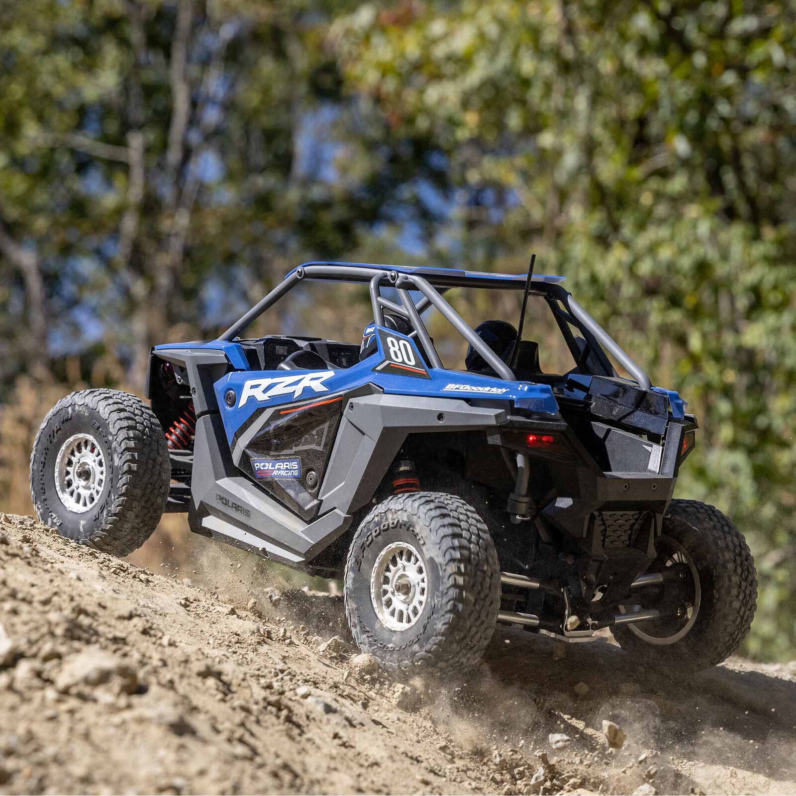 1/10 RZR Rey Polaris 3S 4X4 RTR Brushless Side by Side, BlueBLUE | Losi ...