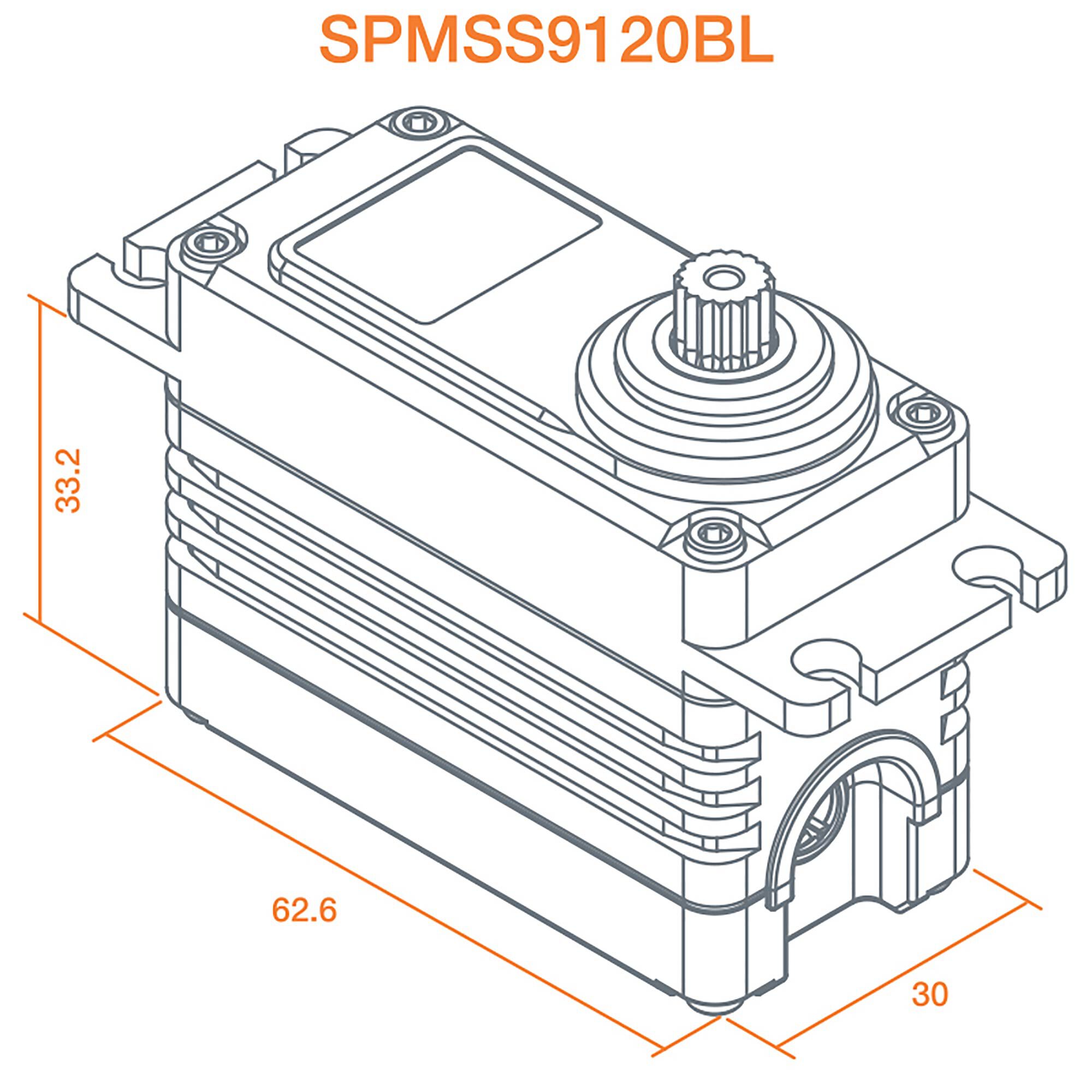 thumbnail image 2 of Losi SPMS601P Extra High Torque Waterproof Servo | RC Car Truck Servo Replacement Part 2 of 11