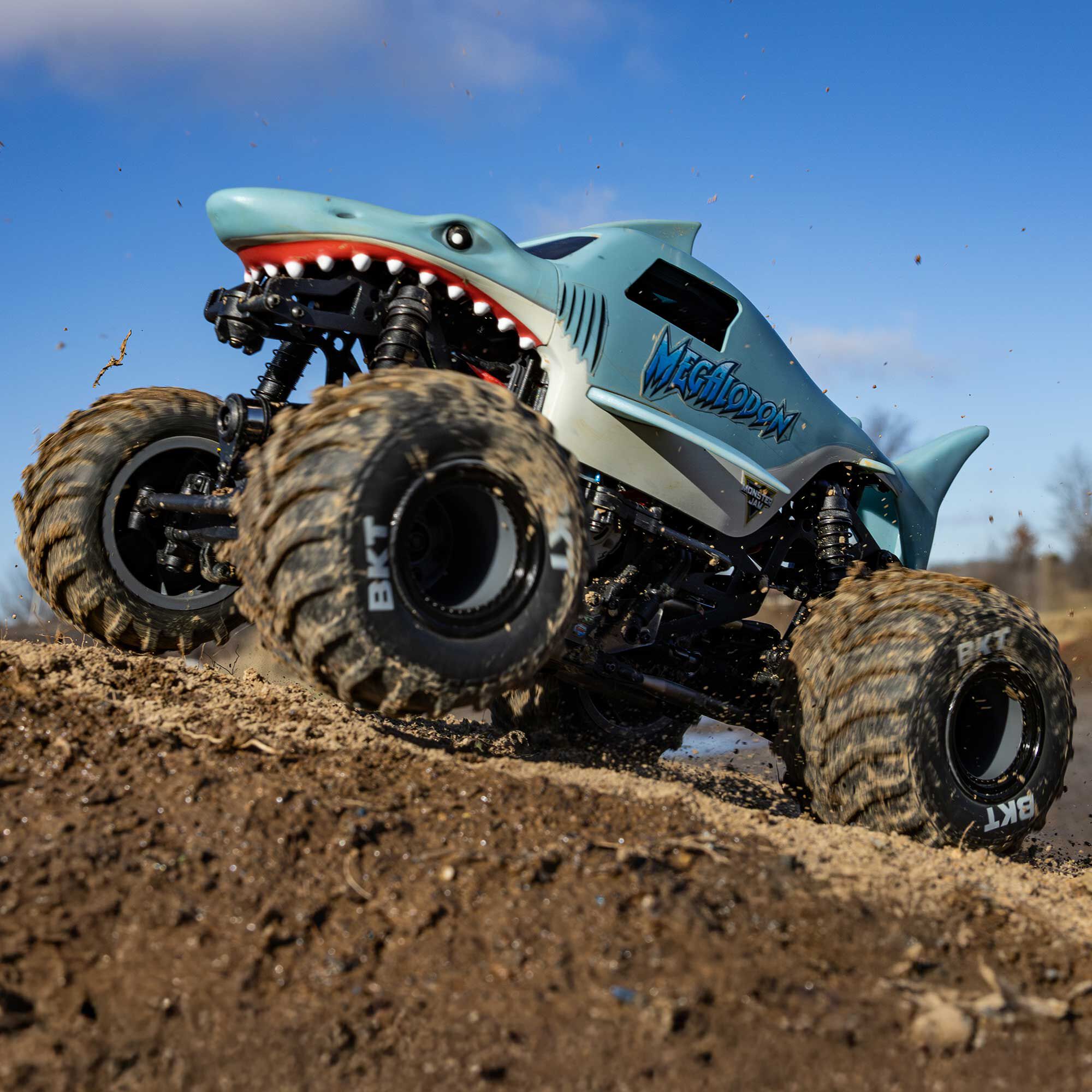 Losi 1/18 Mini LMT Megalodon 2S 4X4 RTR Brushed Monster Truck