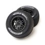 Pro-Line Racing 1/10 Sheriff Dirt Oval Wheels, 12mm Hex, Black (2): Losi Sprint Car (Rear) & Dirt Late Model (Front/Rear)