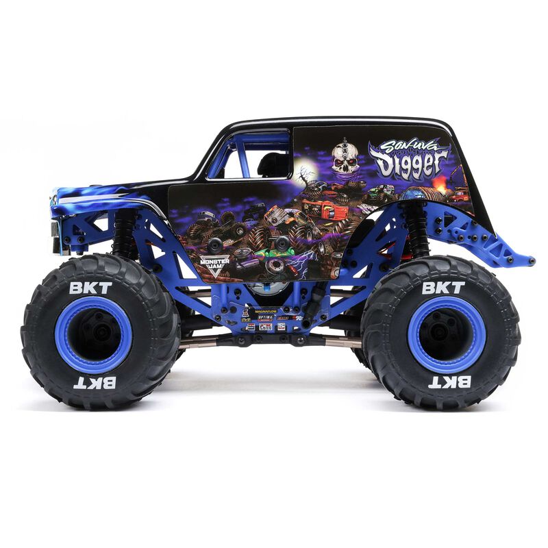 1/18 Mini LMT Son Uva Digger 2S 4X4 RTR Brushed Monster Truck 
