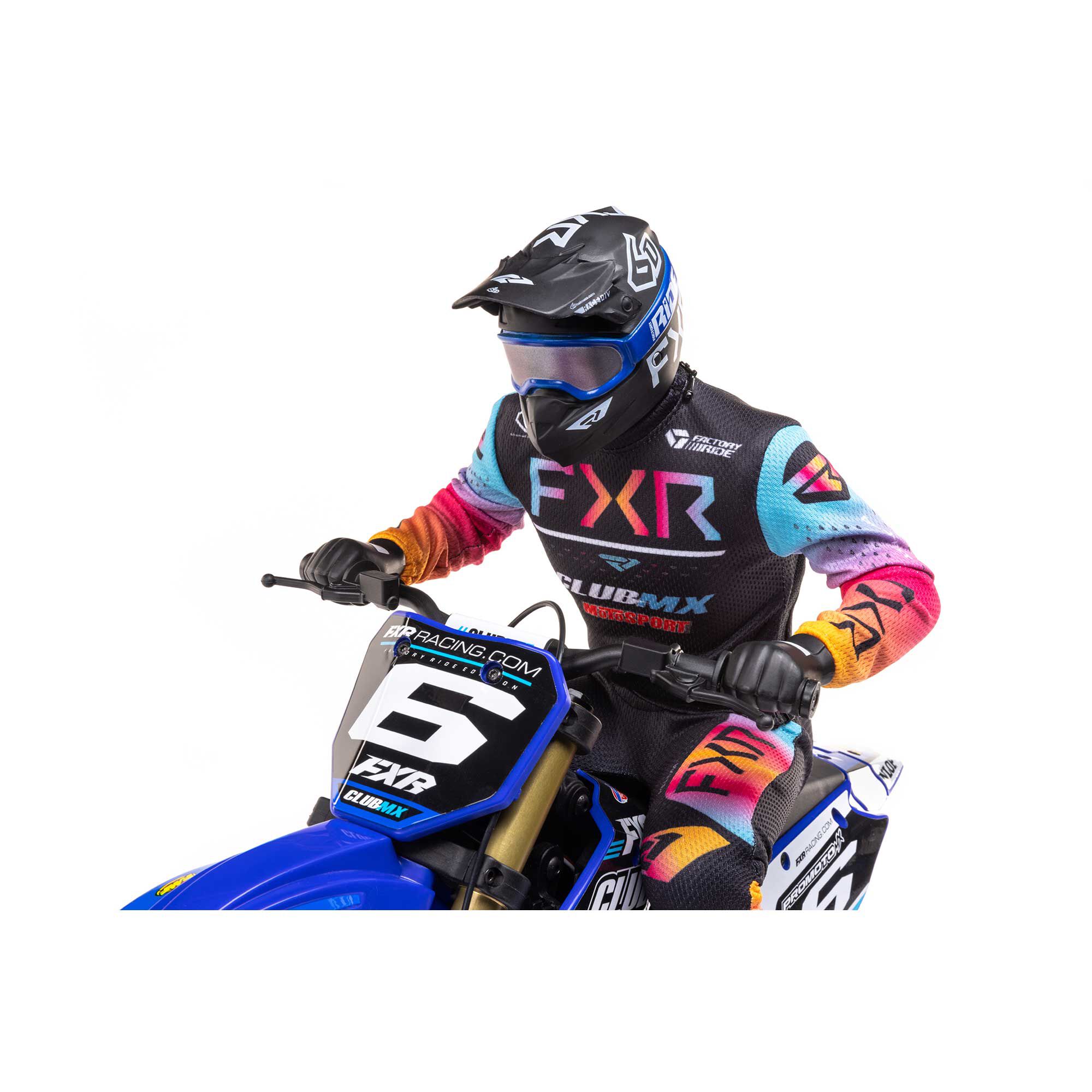 Losi 1/4 Promoto-MX Club MX 2S RTR Brushless Motorcycle, BlueBLUE