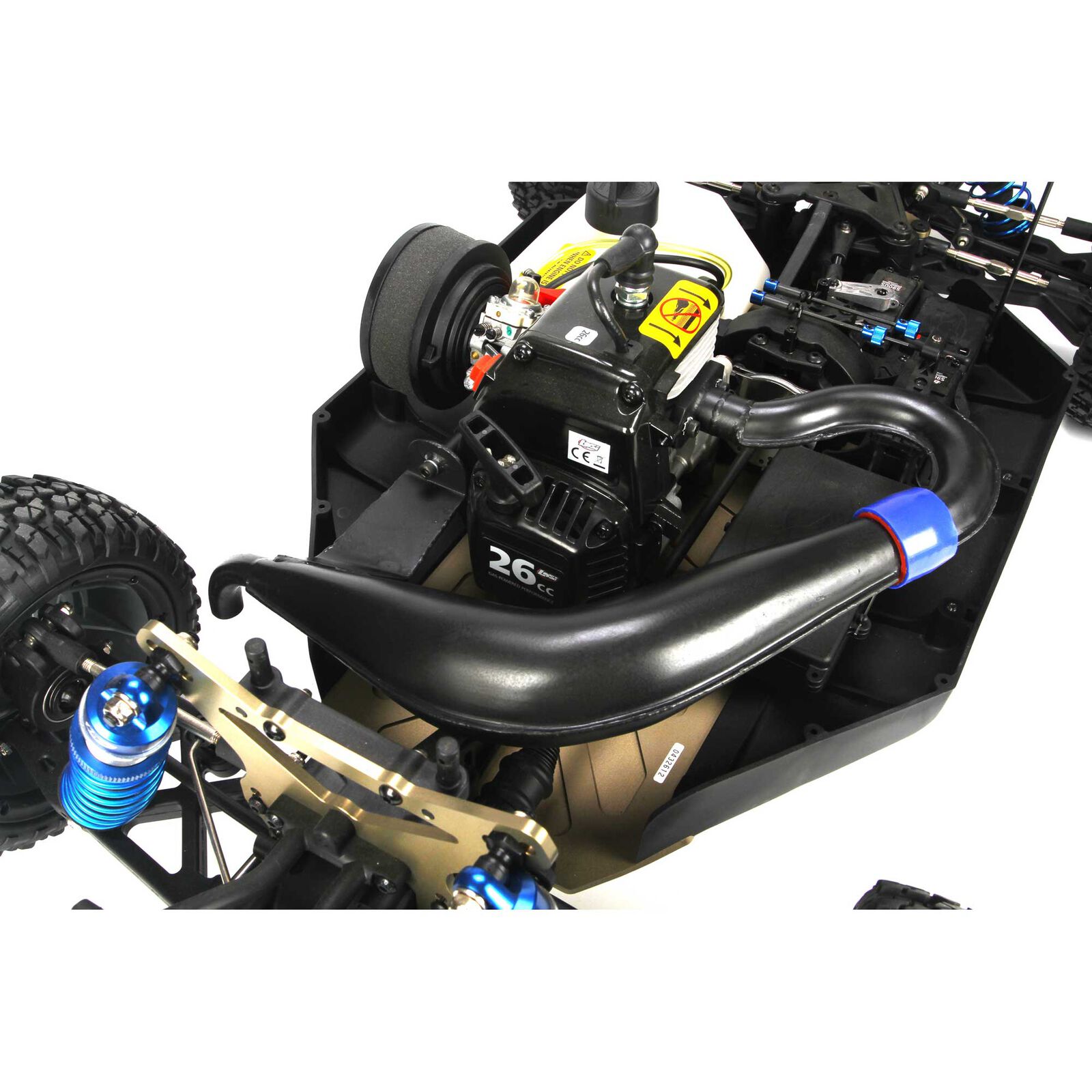 Tuned Exhaust Pipe, 2330cc Gas Engines 5IVET Losi