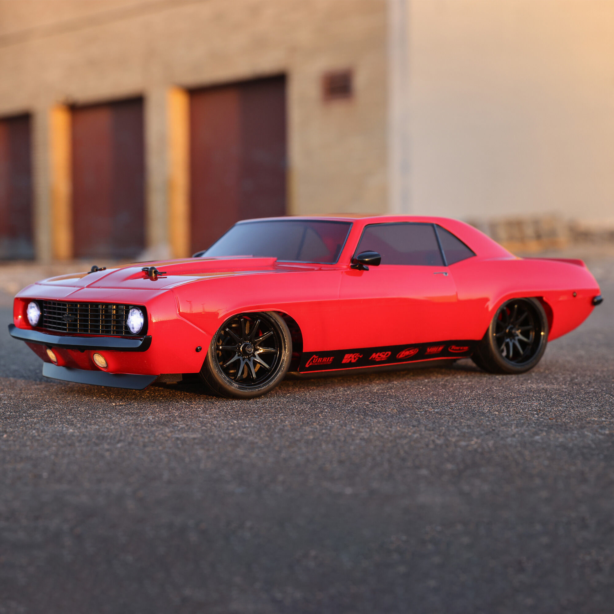 1/10 1969 Chevy Camaro V100 AWD Brushed RTR, RedRED | LOSI