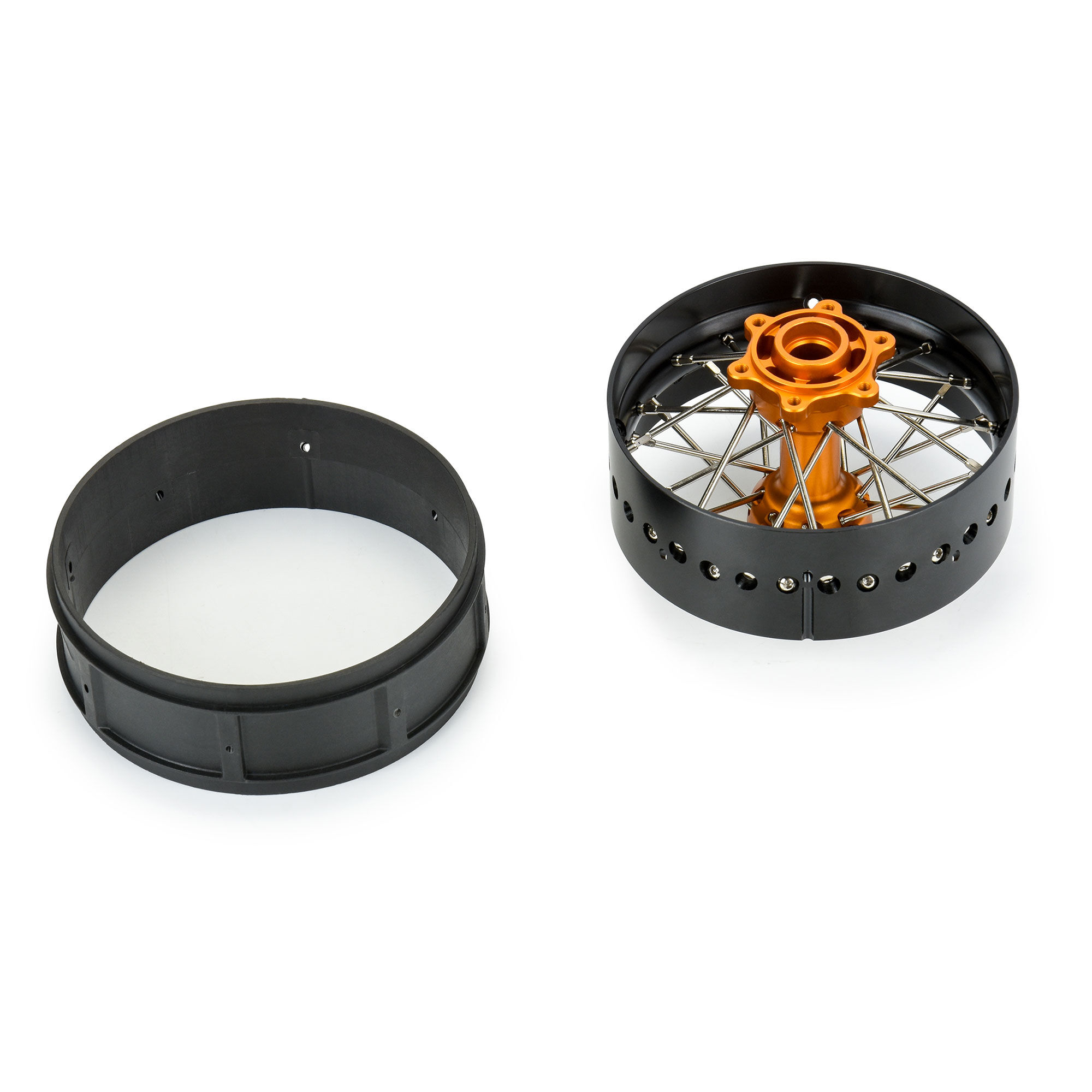 Pro-Line Bullyspoke V2 Bead Rear Wheel – Schwarz, Für Losi Promoto-MX RC-Motorrad, 1/4 Größe