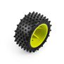 Pro-Line Racing Edge Front / Step Pin Rear Tires Mounted 7mm Yellow (4): Losi Micro-T