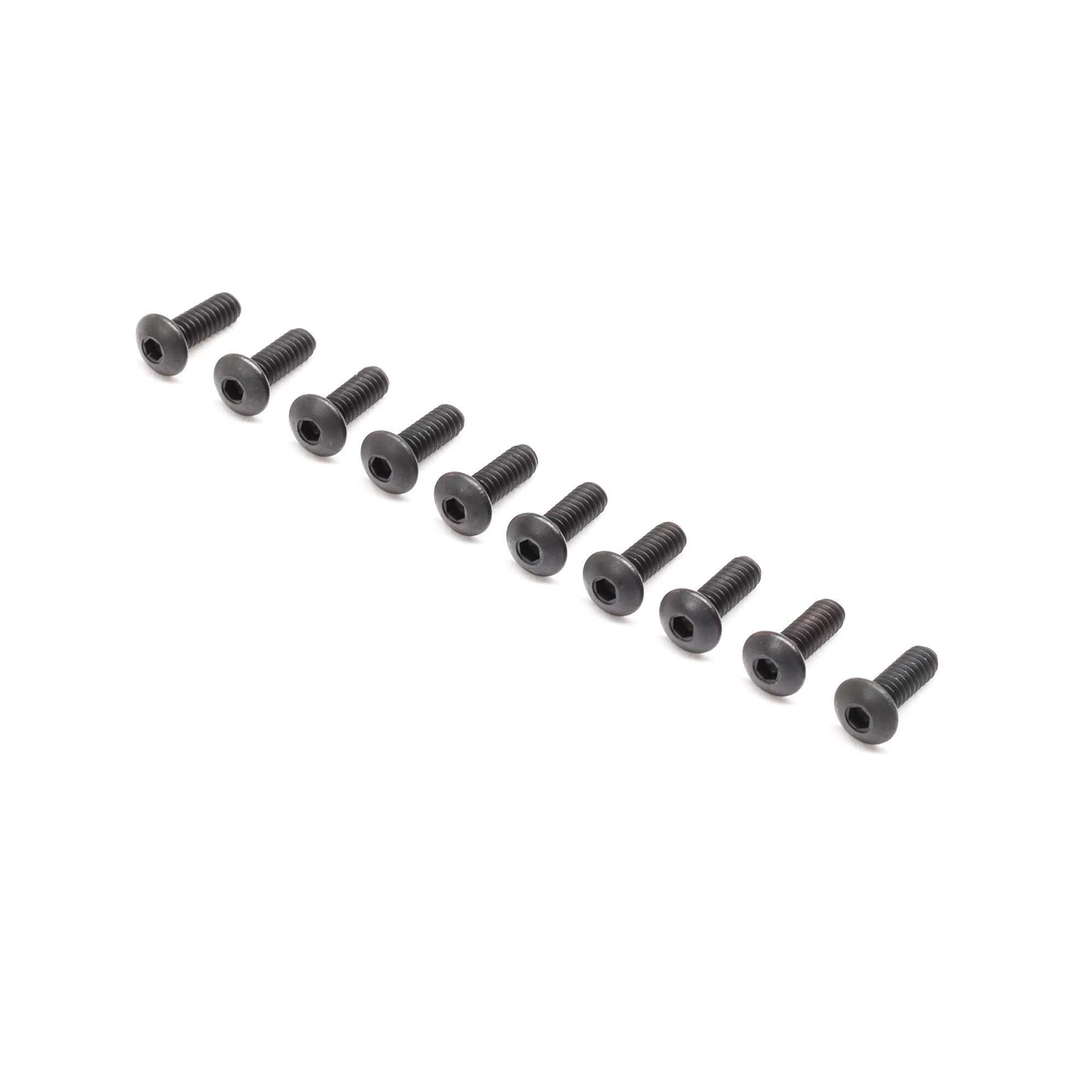 Button Head Screws (Flachkopfschrauben) - 2-56 X 1/4 Zoll, 10 Stück, Für Modellbau & Feinmechanik