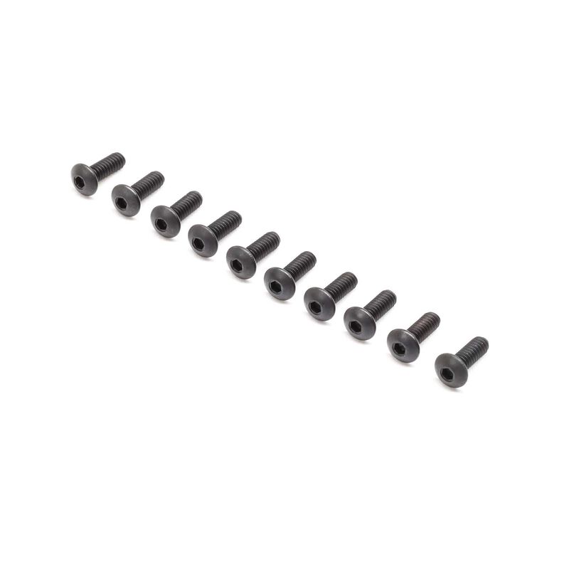 Button Head Screws, 2-56 x 1/4" (10): 8X, 8XE