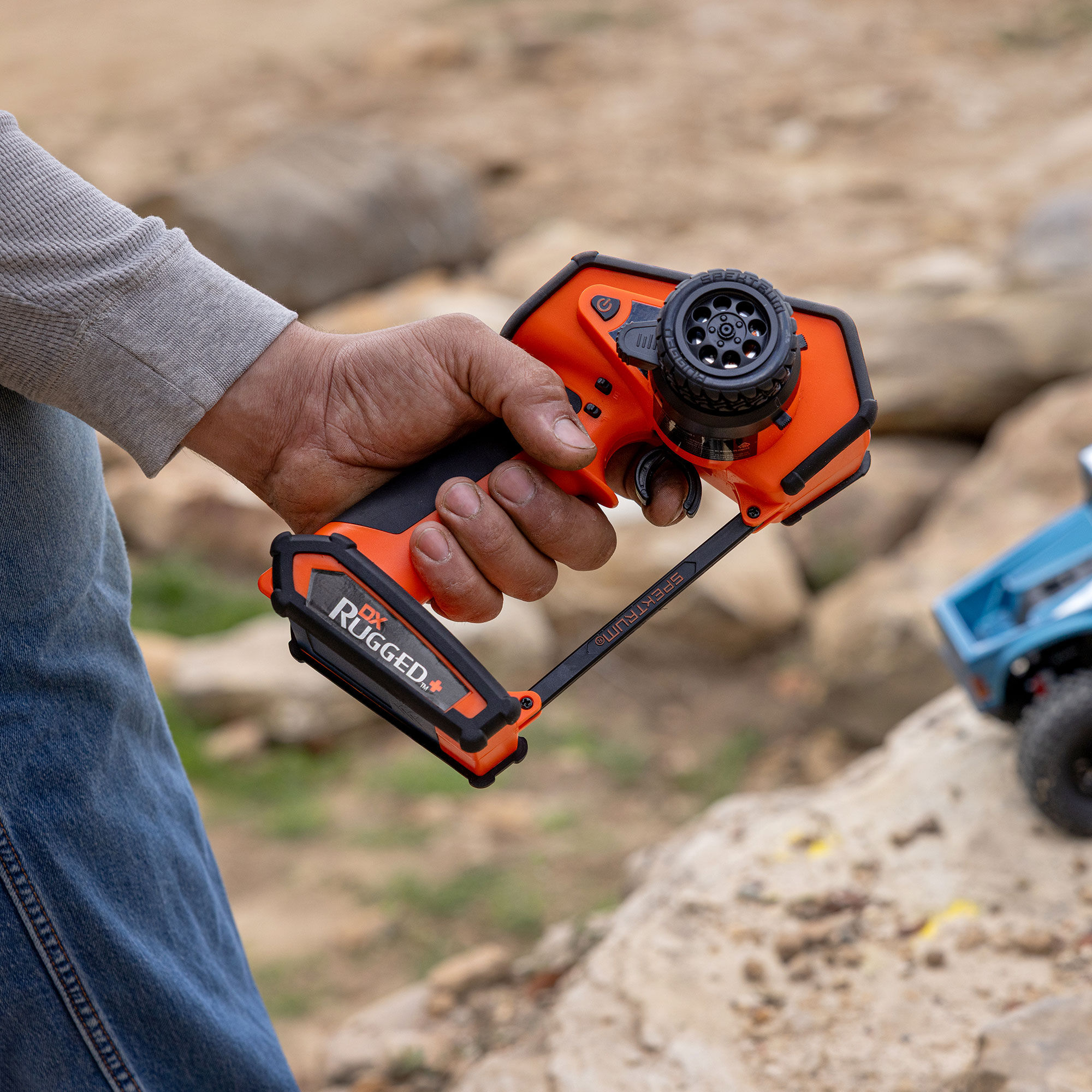 DX Rugged+ 12-Channel DSMR+ Transmitter, Orange | Losi
